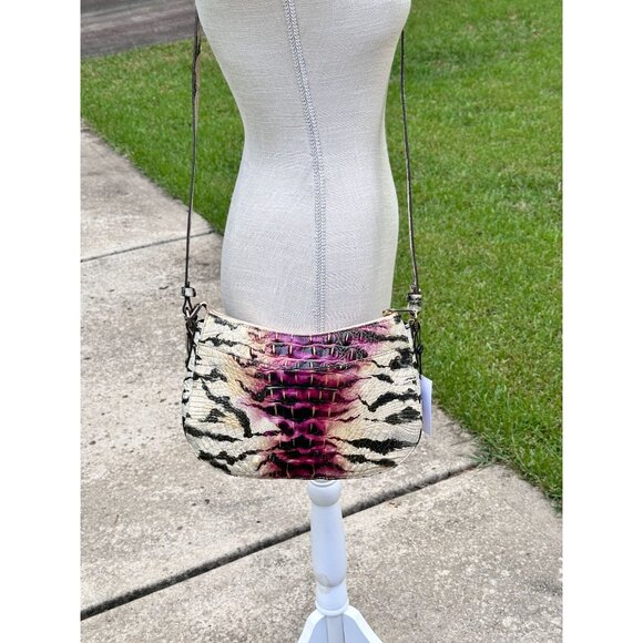 Brahmin Shayna Starlit Ombre Melbourne Croc Embossed Crossbody  NWT - Picture 15 of 16